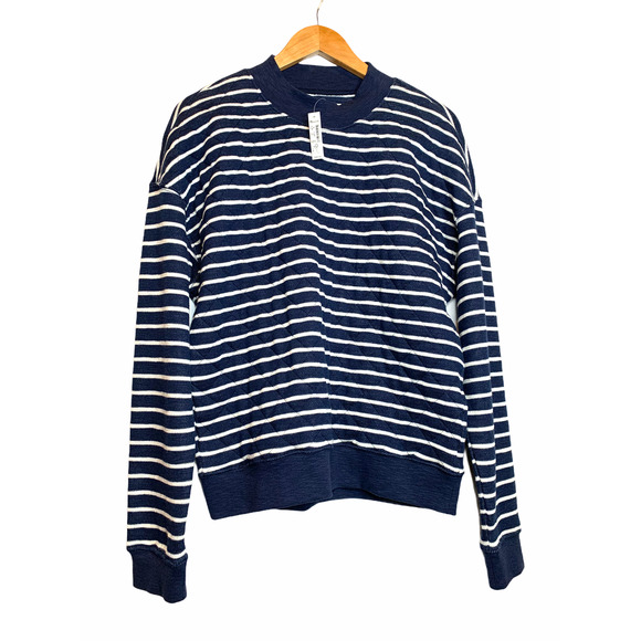 Madewell Quilted Studio Mockneck Sweatshirt M NEW - Picture 3 of 11